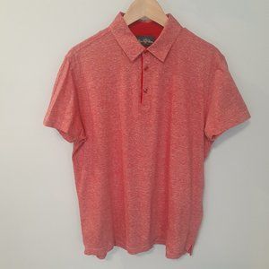 Alan Paine Men's XL Short Sleeve Polo Cotton Linen Blend